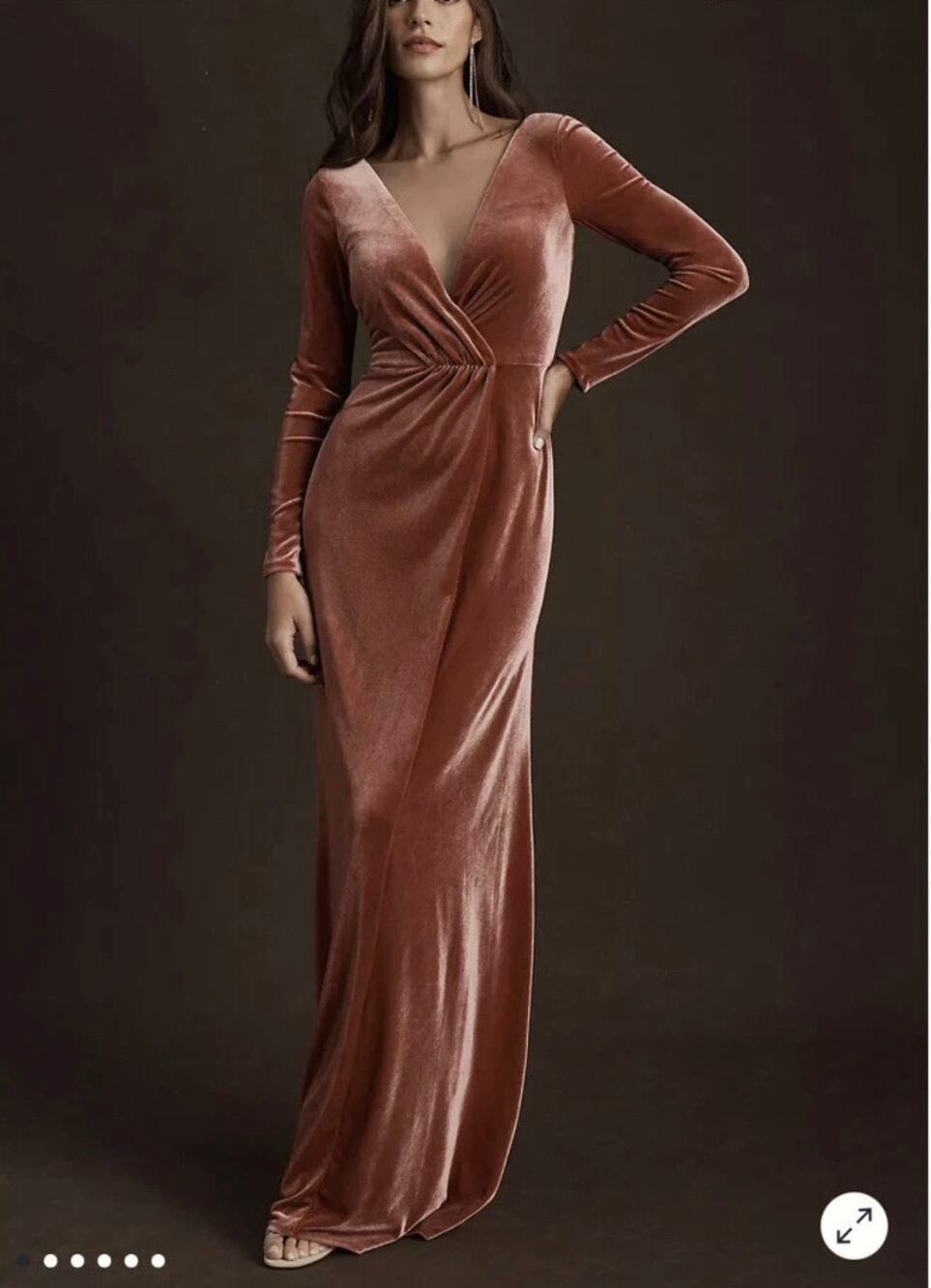Jenny Yoo Ryland Velvet Maxi Dress